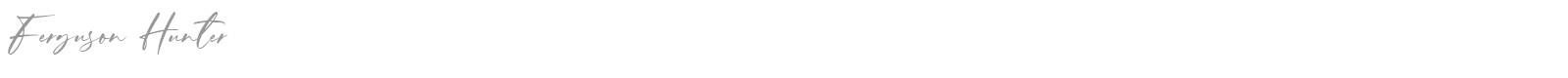 Ferguson Hunter font preview